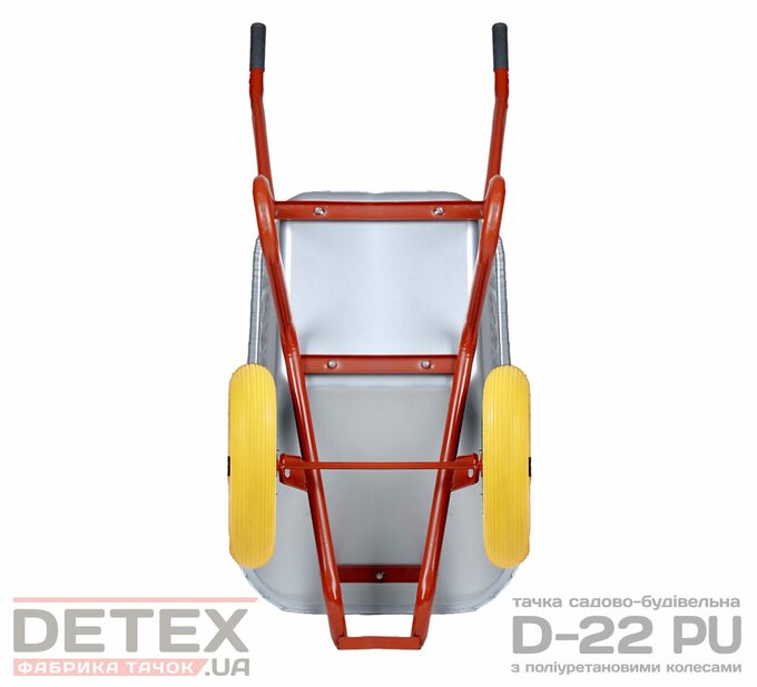 Тачка будівельно-садова двоколісна “DETEX” D-22 85л. (корито+рама)