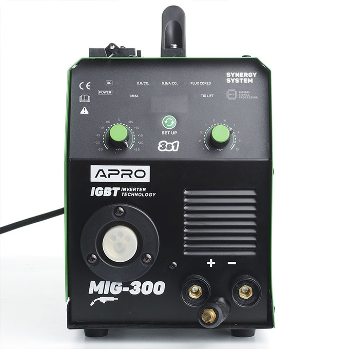 Зварювальний напівавтомат інверторний APRO MIG-300, 20-300А