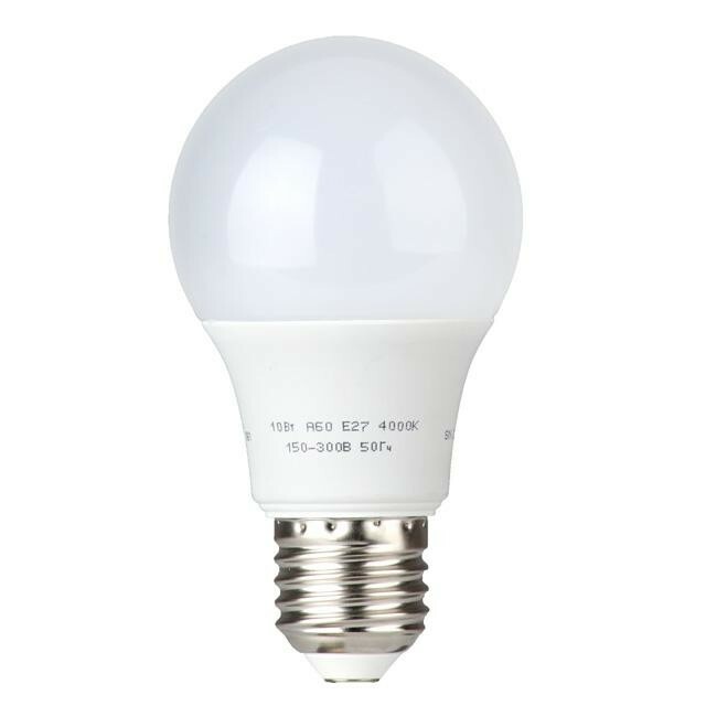 Світлодіодна лампа LED A60, E27, 10Вт, 220В 4000K INTERTOOL LL-0014